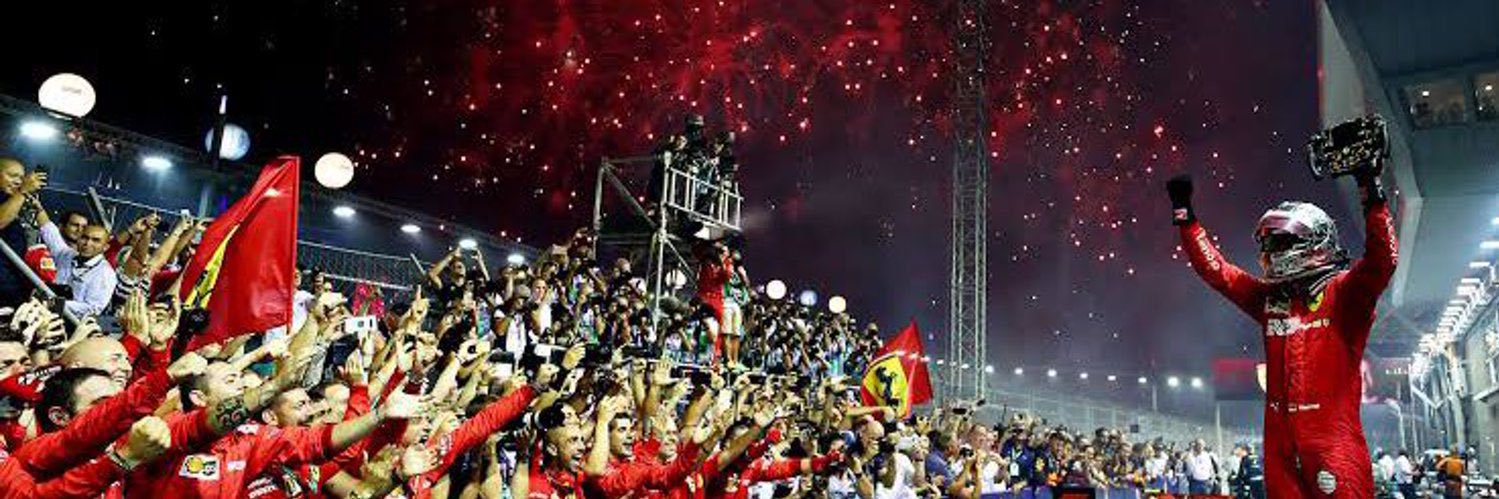 Sebastian Vettel's banner
