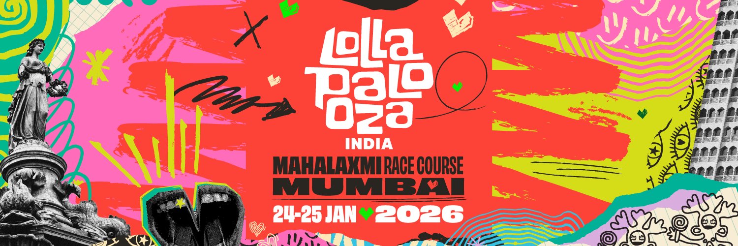 Lollapalooza India's banner