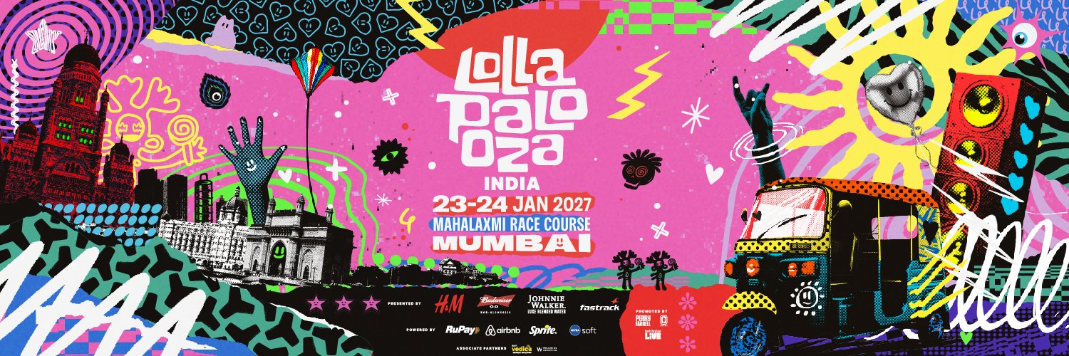 Lollapalooza India's banner