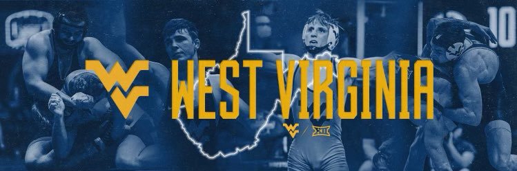 WVU Wrestling's banner