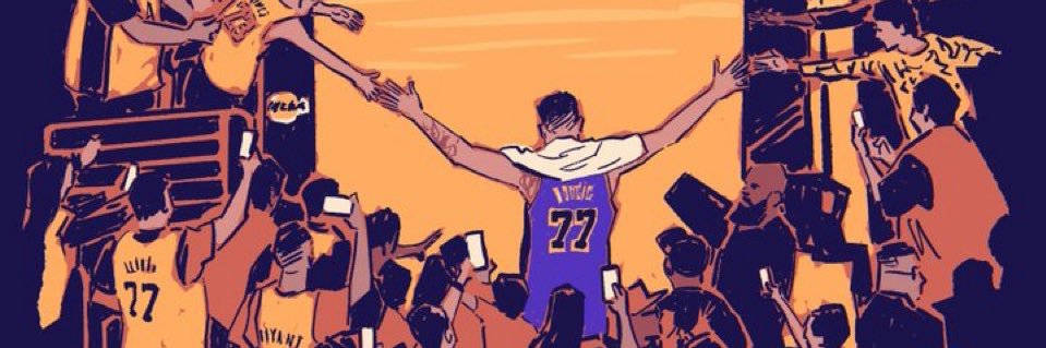 The Lakers Chip's banner