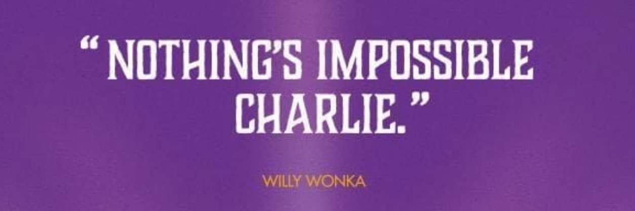 Willy Wonka's banner