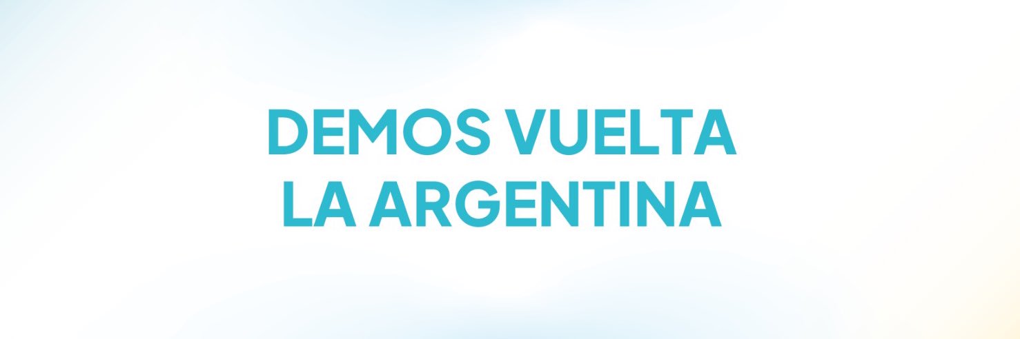 Demos Vuelta La Argentina's banner