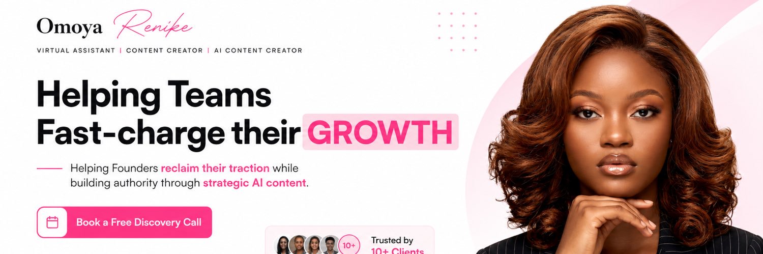 Omoya Renike|| Virtual Assistant's banner
