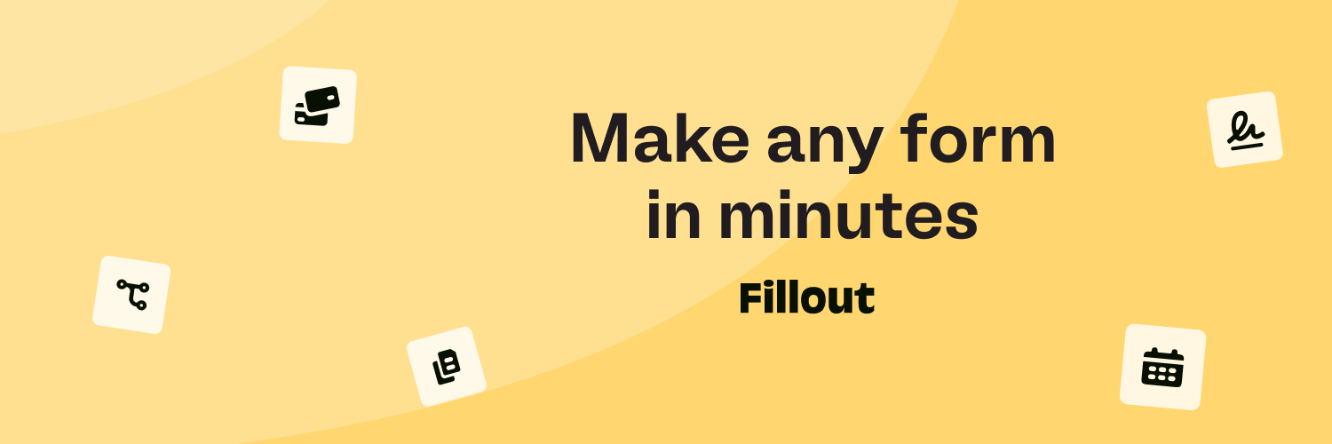 Fillout's banner
