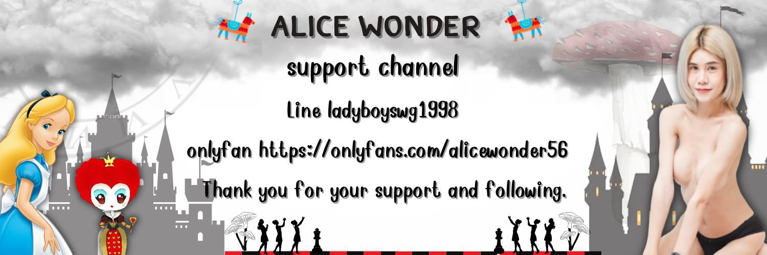 Alice wonder's banner