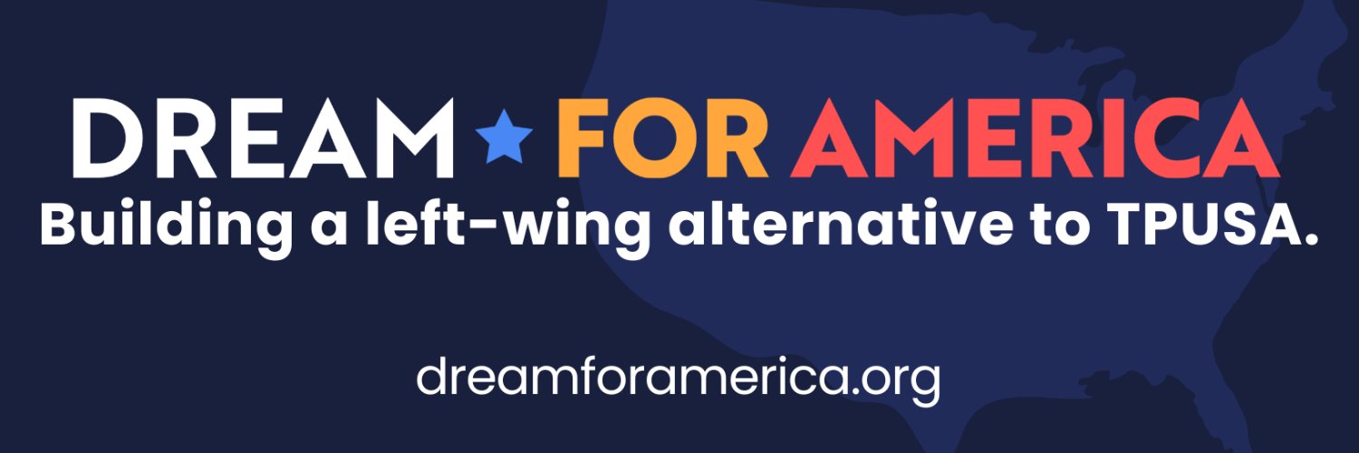 Dream for America's banner