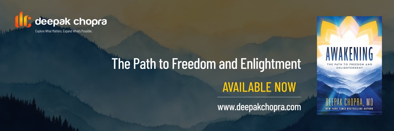 Deepak Chopra's banner