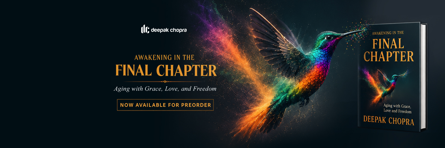 Deepak Chopra's banner