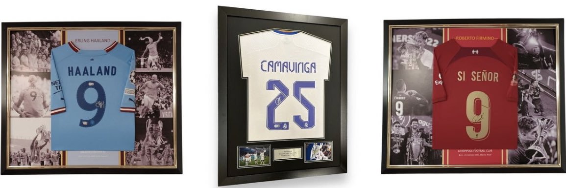 Signed Football Shirts & Shirt Framing Services's banner
