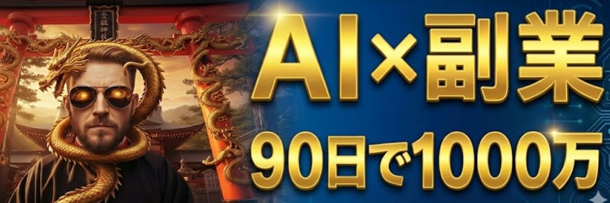 きんりゅうくん＠AI副業1日30分・90日で1357万円's banner