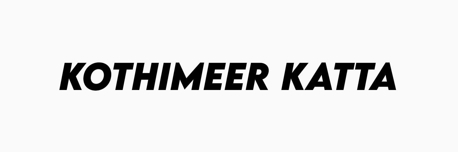 Kothimeer Katta's banner