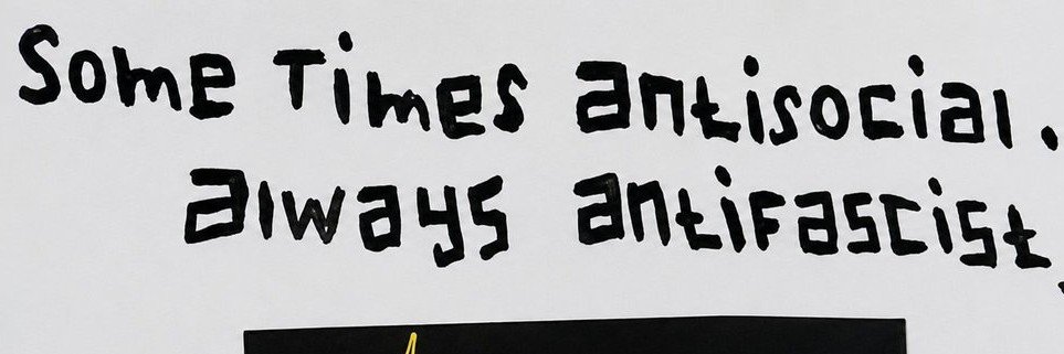613 Antifascist's banner