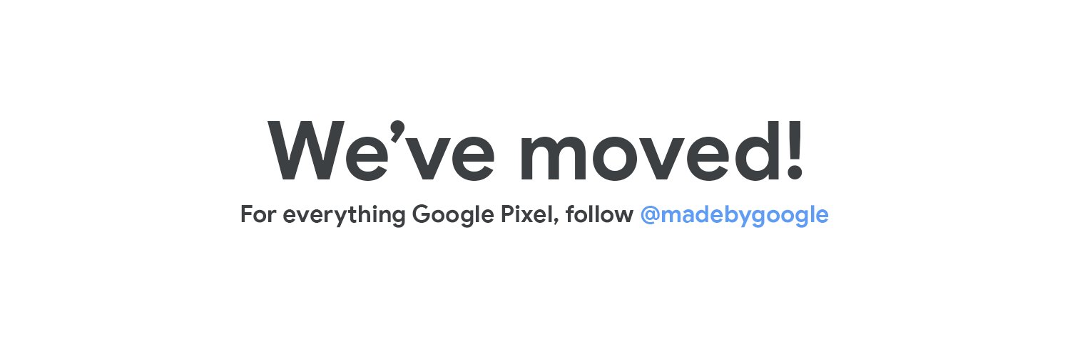Google Pixel's banner