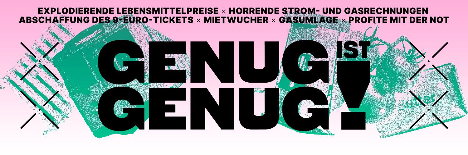 Genug ist Genug's banner