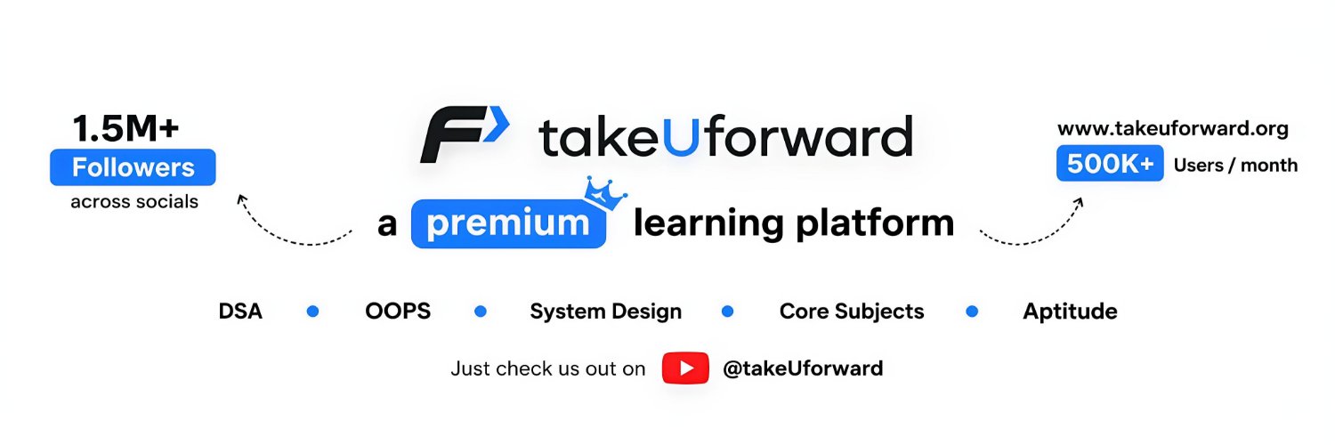 takeUforward's banner
