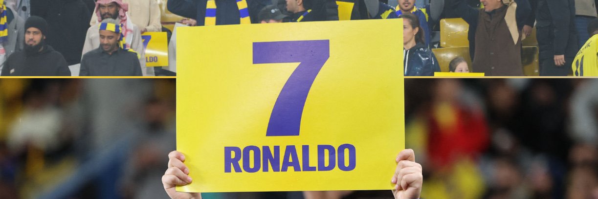 CR7 💛💙 League Champion's banner
