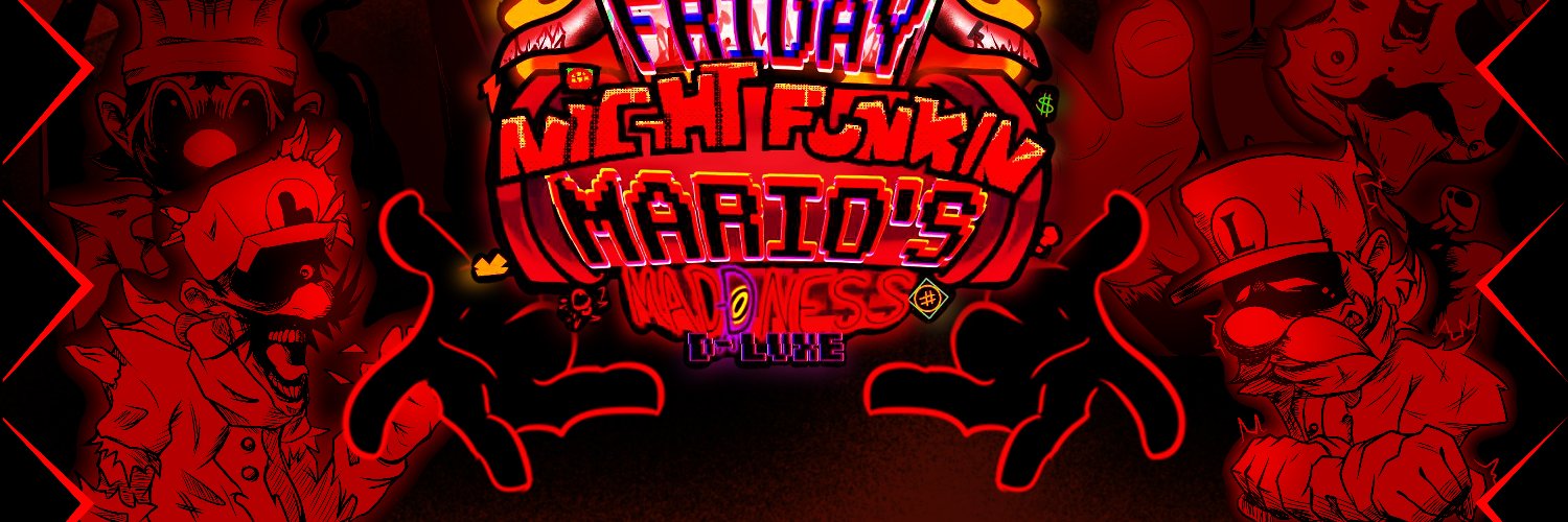 FNF Mario's Madness D-sides Deluxe's banner