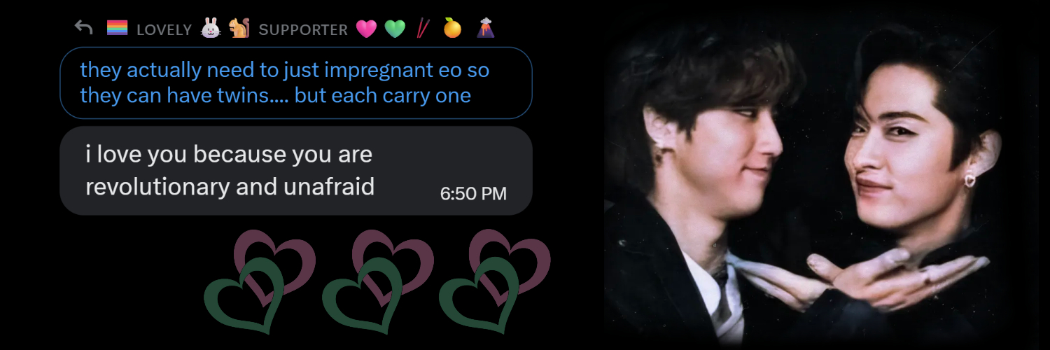 🏳️‍🌈 ʟᴏᴠᴇʟʏ 🐰🐿️ sᴜᴘᴘᴏʀᴛᴇʀ 🩷💚🥢🍊 🌋's banner