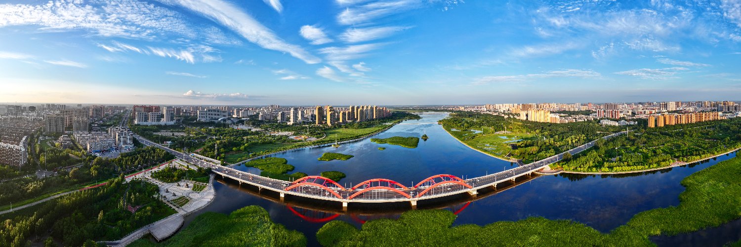 West Liaohe River Bank's banner