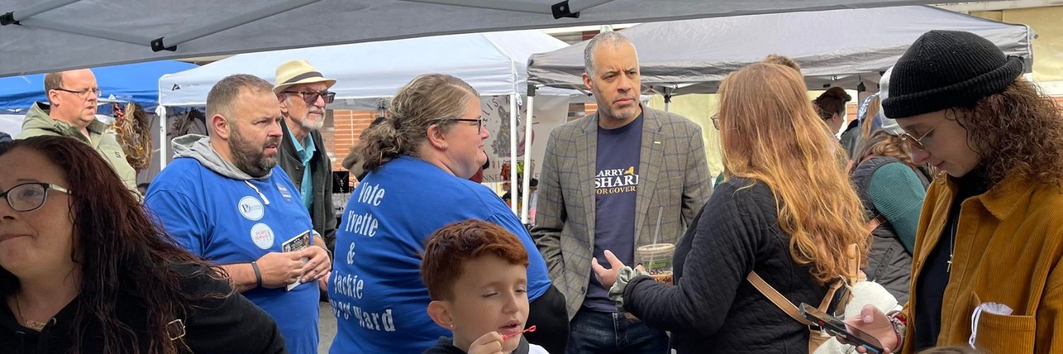 Larry Sharpe's banner