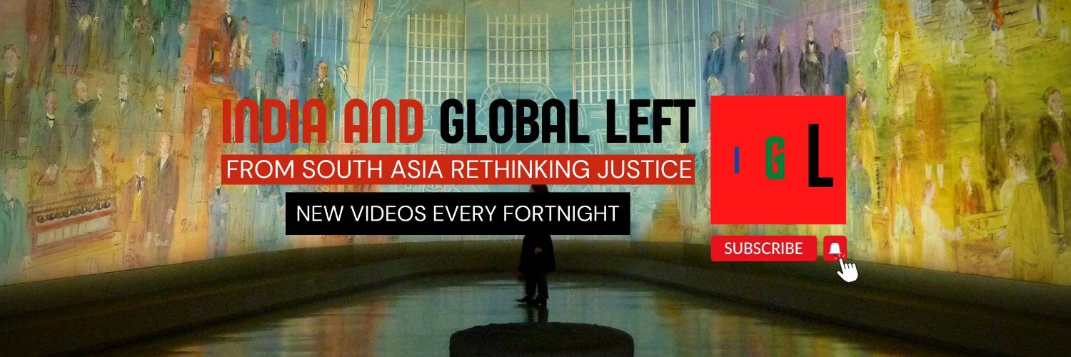 India & Global Left's banner
