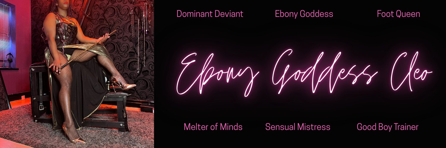 Ebony Goddess Cleo 🖤 Ebony Mistress 🖤 MCR - UK's banner