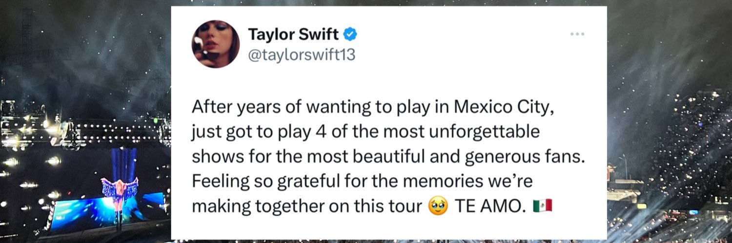 Swiftie Mexicana 🇲🇽's banner