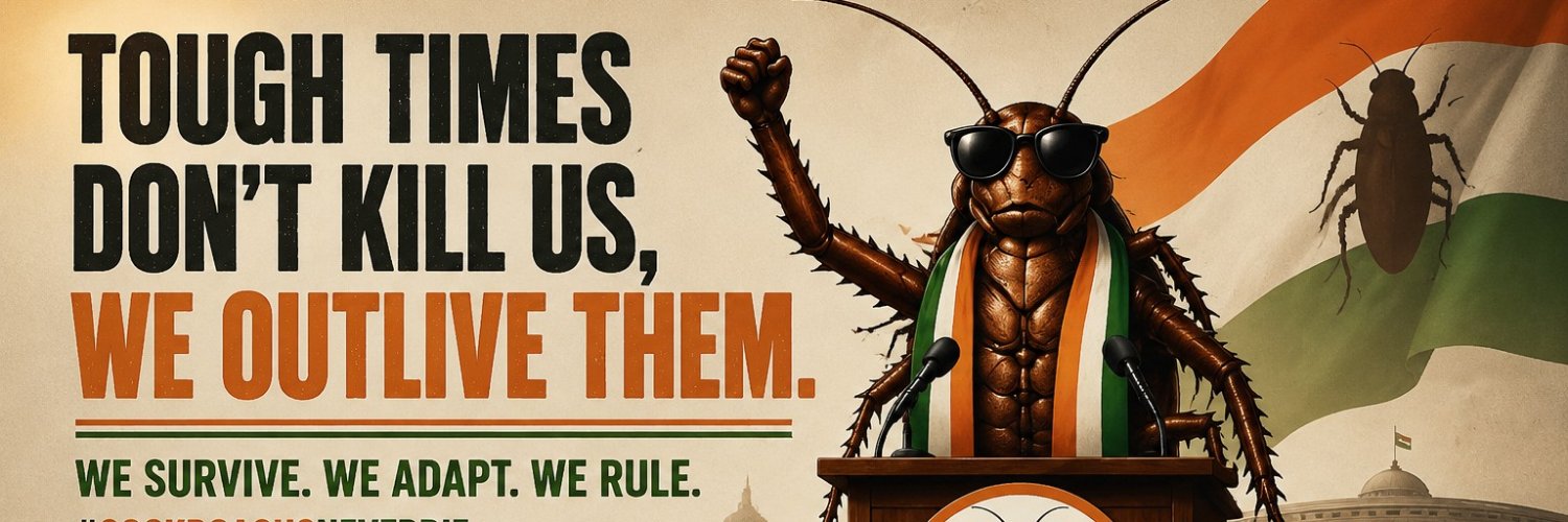 COACKROACH JANTA PARTY's banner
