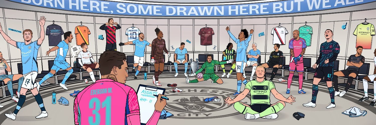 Manchester City's banner