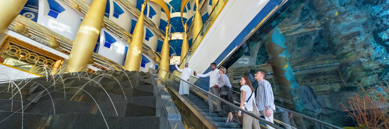 Inside Burj Al Arab's banner