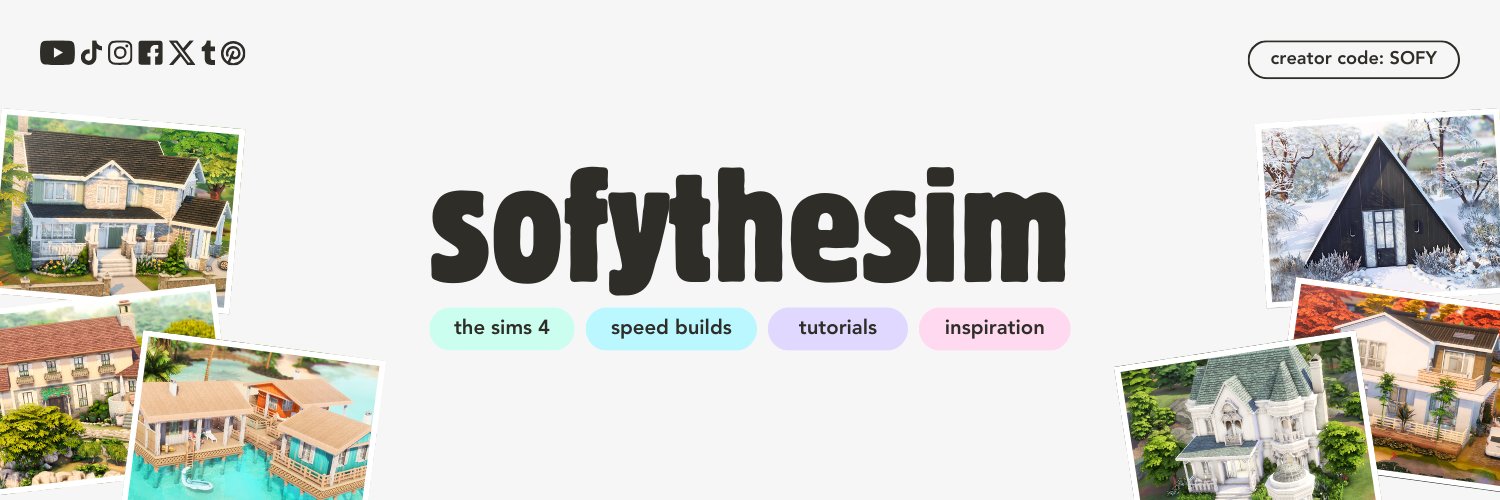 Sofy | The Sims 4 builder's banner