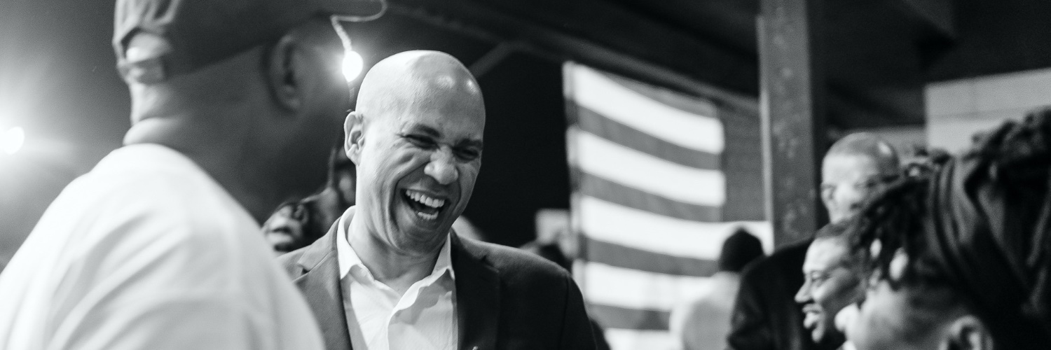 Cory Booker's banner