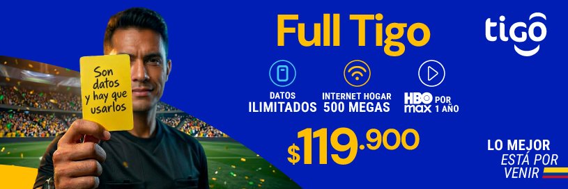 Tigo Colombia's banner