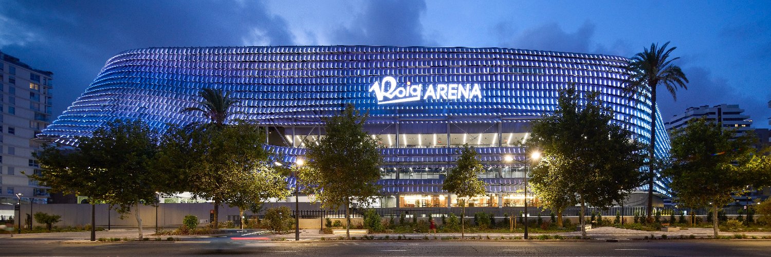 Roig Arena's banner