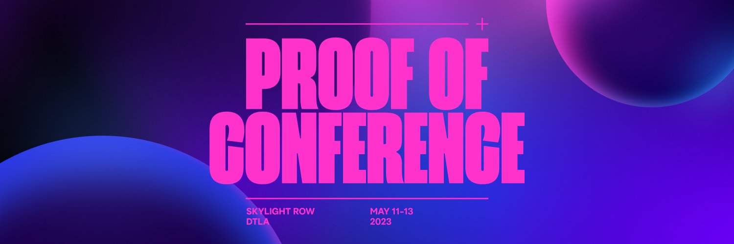 PROOF of Conference's banner