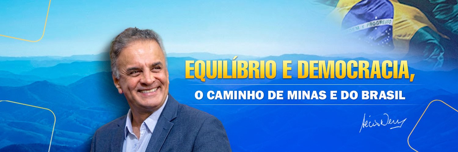 Aécio Neves's banner