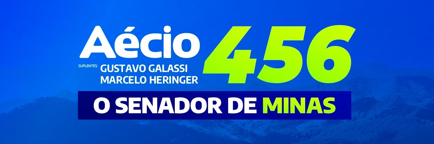 Aécio Neves's banner