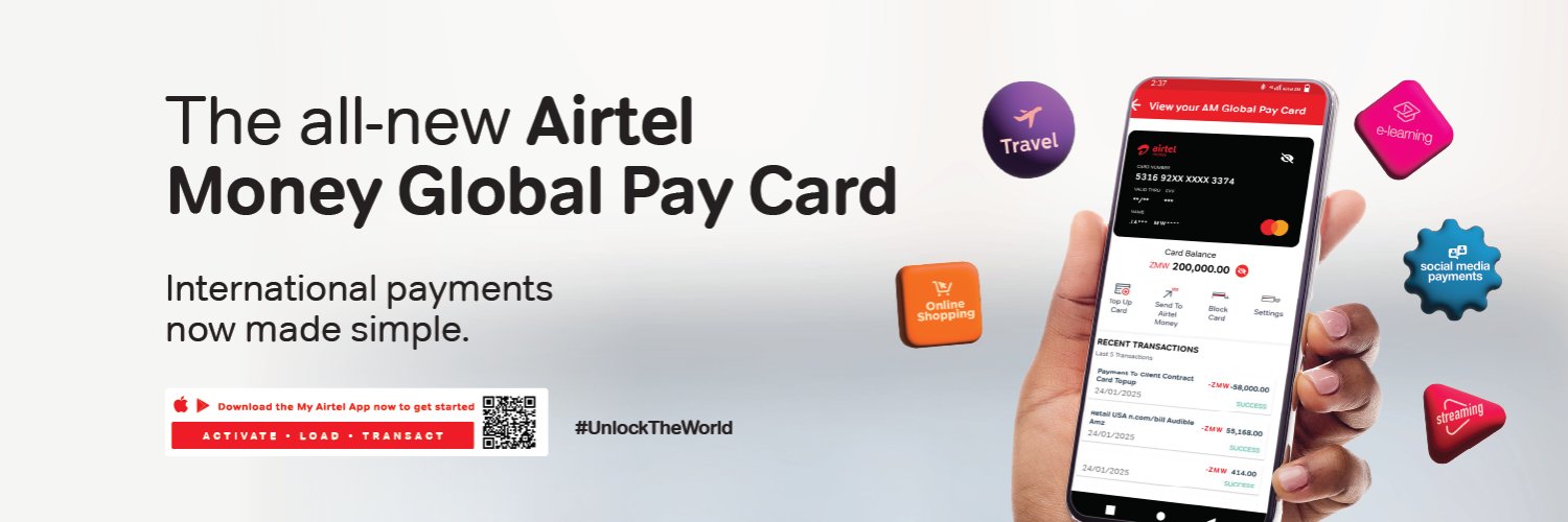 Airtel Zambia's banner