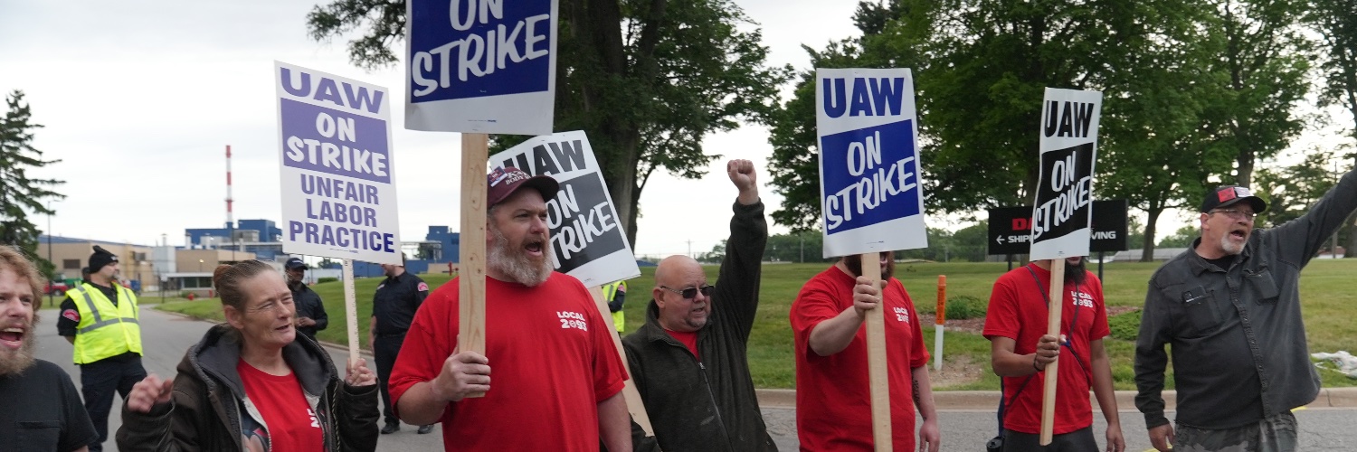 UAW's banner