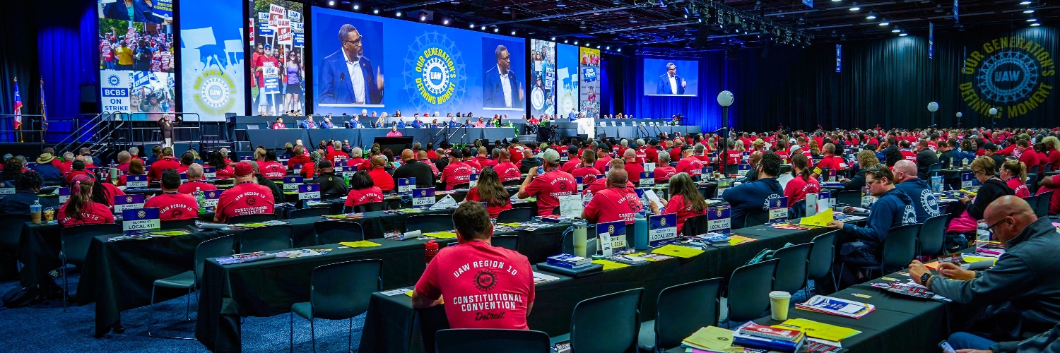 UAW's banner