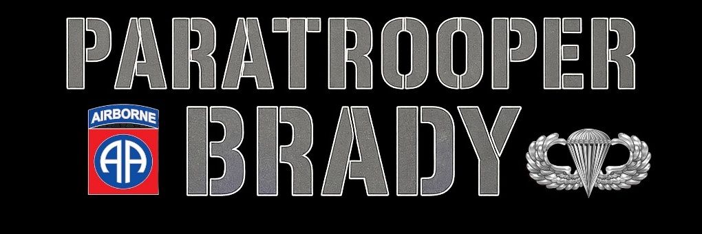 Paratrooper Brady's banner