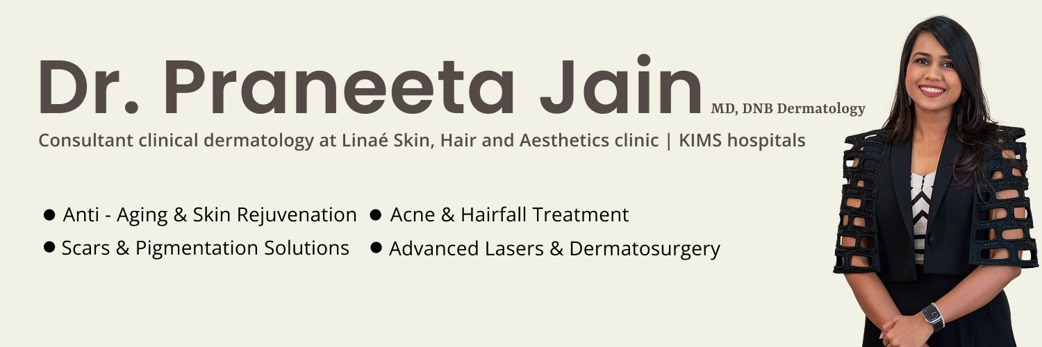 Dr. Praneeta • Dermatologist's banner