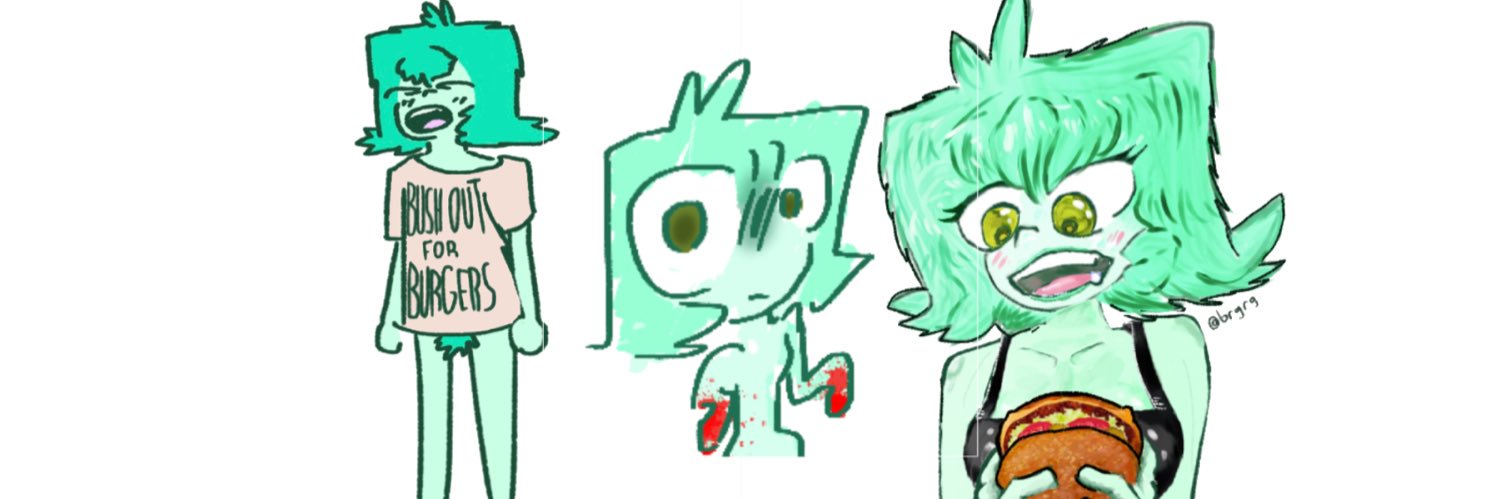burger girl's banner