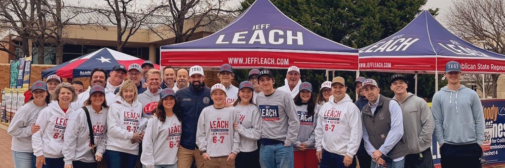 Jeff Leach's banner