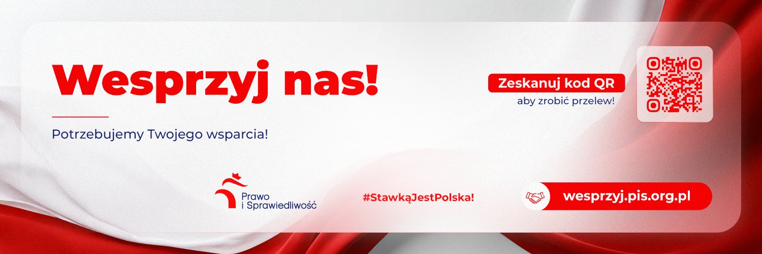 Prawo i Sprawiedliwość's banner