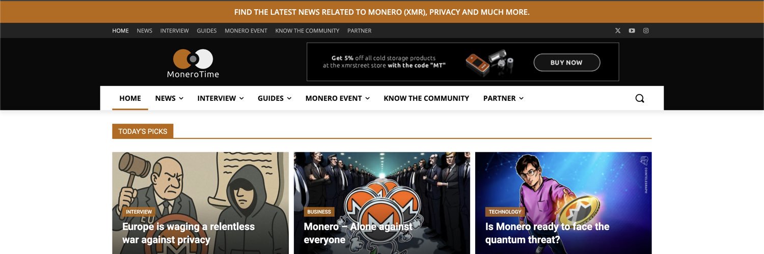 Monero Time's banner