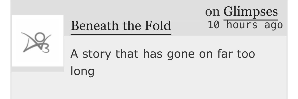 Above The Fold (a gretson au)'s banner