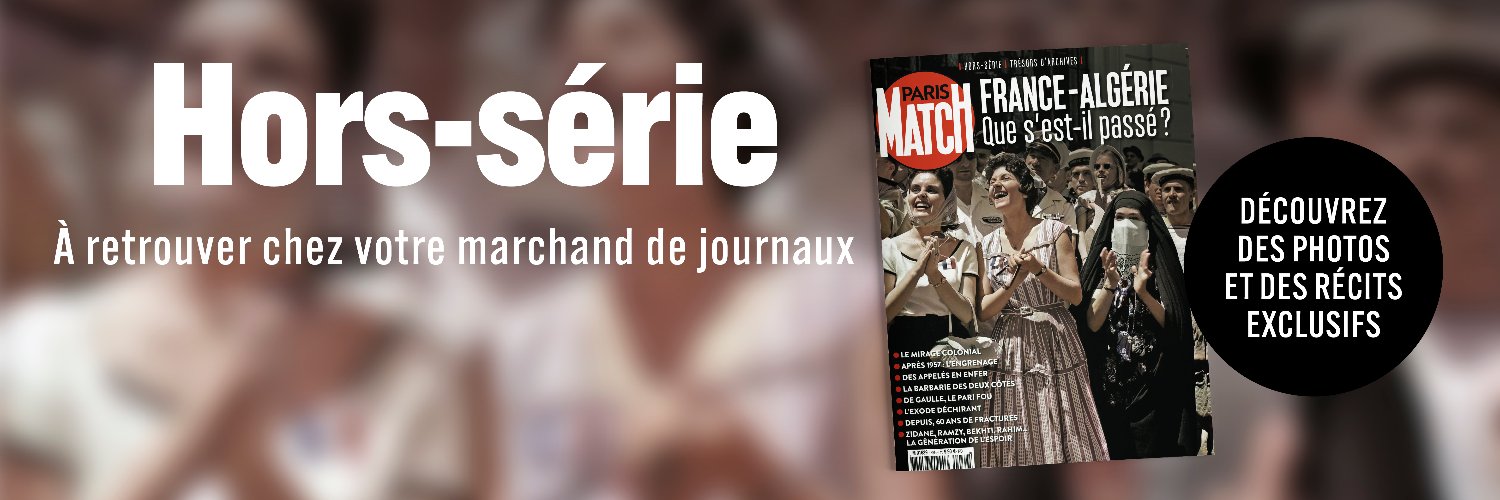 Paris Match's banner