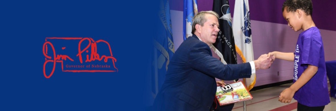 Governor Jim Pillen's banner